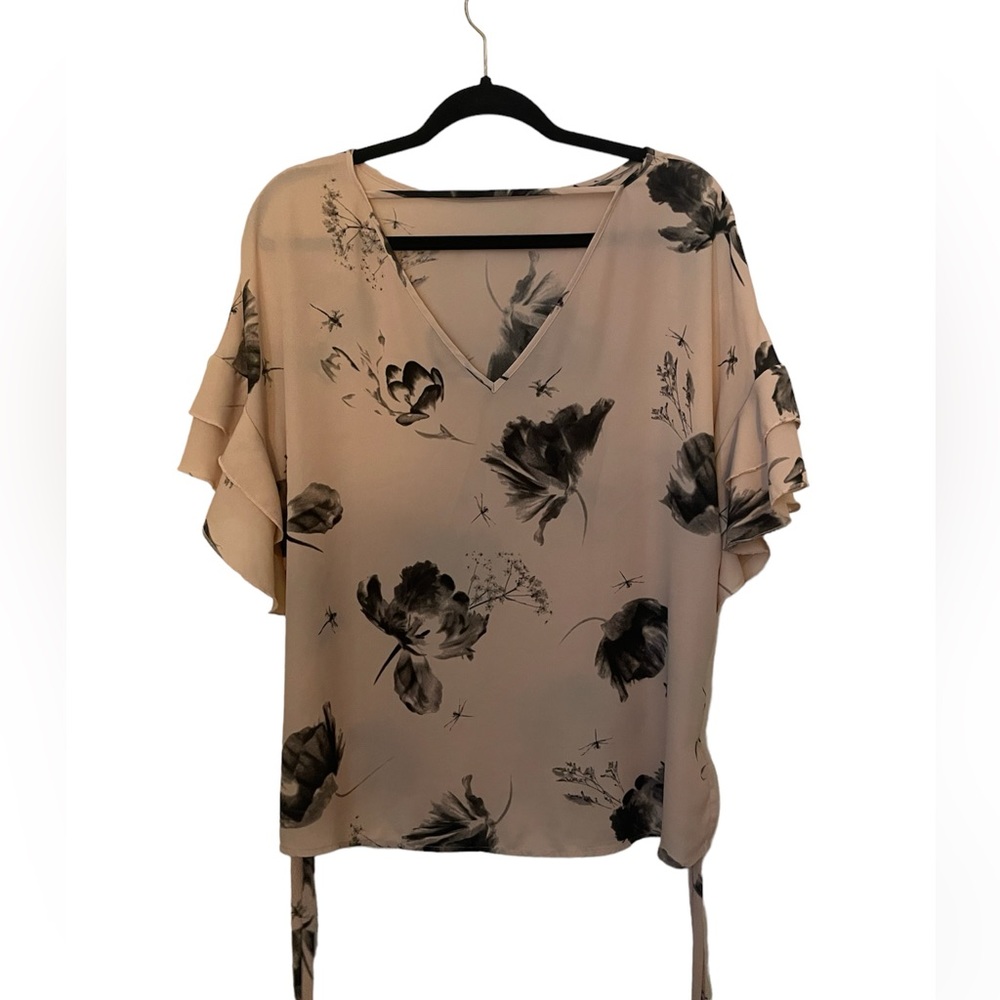 Top with black flowers